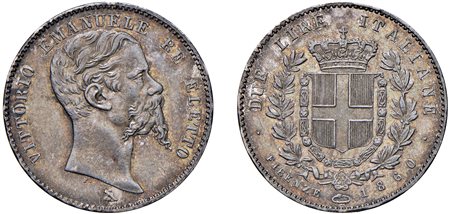 VITTORIO EMANUELE II, Re Eletto (1859-1861) - 2 lire 1860, Firenze