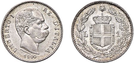 UMBERTO I (1878-1900) - 1 lira 1900