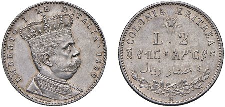 UMBERTO I, Colonia Eritrea (1890-1896) - 2 lire 1890