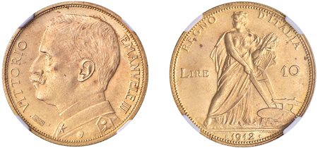 VITTORIO EMANUELE III (1900-1943) - 10 lire 1912