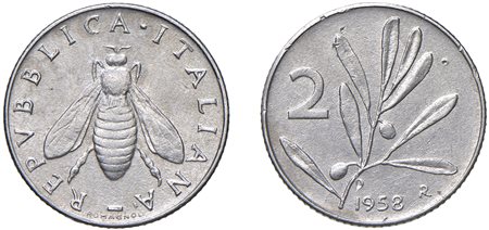 REPUBBLICA ITALIANA (1946-) - 2 lire 1958