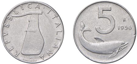 REPUBBLICA ITALIANA (1946-) - 5 lire 1956