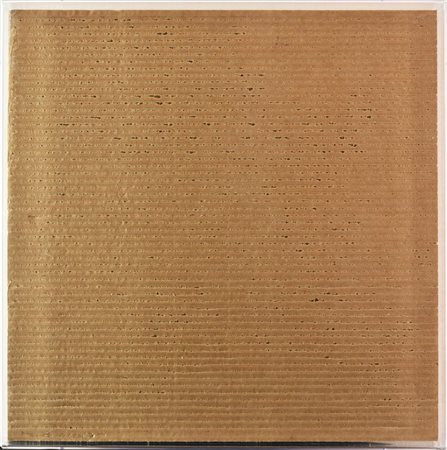 Paolo Masi SENZA TITOLO, 1975 cartone inciso, cm 40x40 firma e data sul...