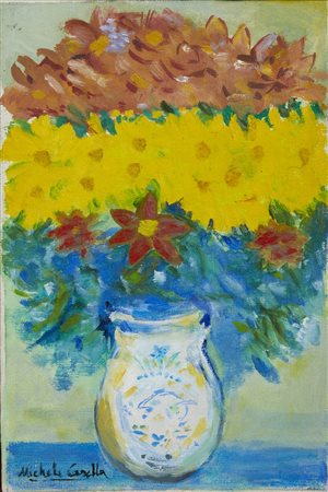 CASCELLA MICHELE (1892 - 1989) - VASO DI FIORI, 1980-1988.