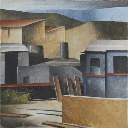 SCUFFI MARCELLO (1948 - 2021) - VECCHI TRENI, 2001.