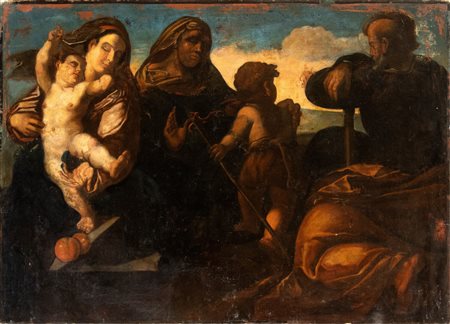 Sacra Famiglia con San Giovannino e Santa Elisabetta