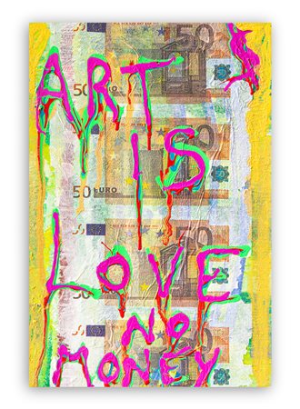 RICCARDO CONTE (1968) - Art is love no money, 2022