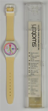 SWATCH ALFRESCO, 1989 mod. GEOGLO, cod. GW403 anno 1989 Completo di scatola e...