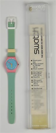 SWATCH WAIKIKI BEACH,1989 mod. AQUA CLUB, cod. LP108 anno 1989 Completo di...