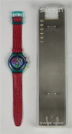 SWATCH CHRONO, 1993 mod. PINKSPRINGS, cod. SCL103 anno 1993 Completo di...