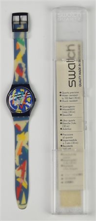 SWATCH, 1993 mod. SILVER PATCH, cod. GN132 anno 1993 Completo di scatola e...