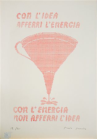 PAOLO PASOTTO, Con l'idea afferri l'energia con l'energia non afferri l'idea