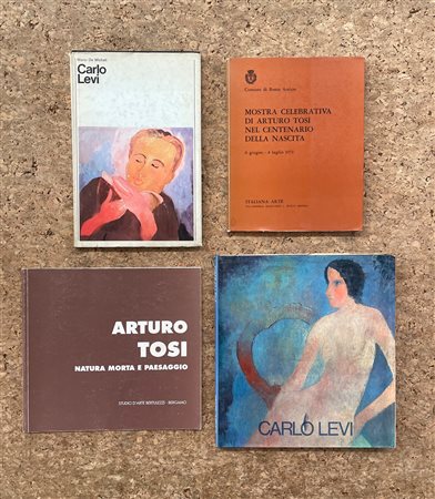 ARTURO TOSI E CARLO LEVI - Lotto unico di 4 cataloghi