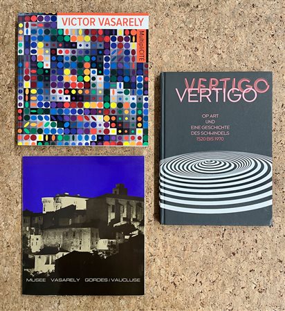 VICTOR VASARELY E OP-ART - Lotto unico di 3 cataloghi