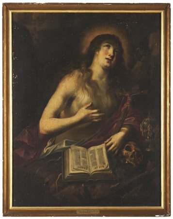 Scuola del secolo XVIII

"Maria Maddalena penitente"
olio su tela (cm 108x83,5)