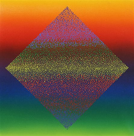 JULIO LE PARC 1928 " Alchimie 197 ", 1991 Acrilico su tela, cm. 40 x 40...