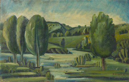 CARRA' CARLO (1881 - 1966) - PAESAGGIO LOMBARDO.