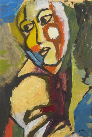 GUTTUSO RENATO (1912 - 1987) - FIGURA (SENZA TITOLO).