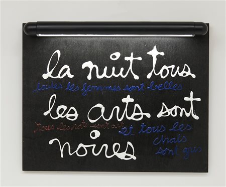 VAUTIER BEN (1935 - 2024) - LA NUIT TOUS LES ARTS SONT NOIRES.