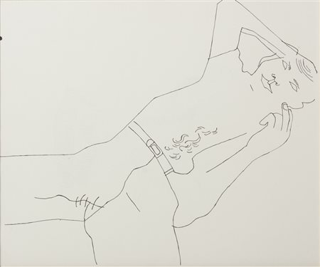 WARHOL ANDY (1928 - 1987) - RECLINING MALE.