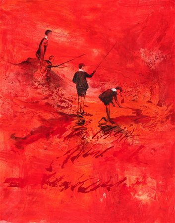 CONTE Guillermo, Niños pescando en rojo