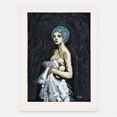 Alberto Sughi, Ragazza con lenzuolo