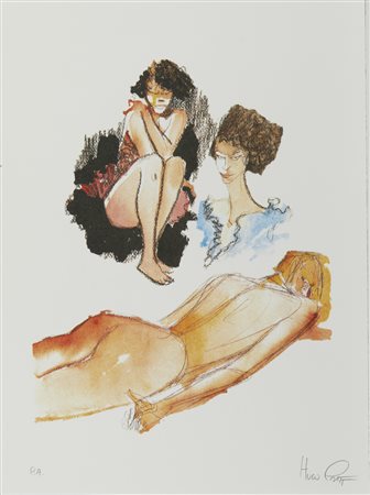 PRATT HUGO (1927 - 1995) - “Ladies sdraiata”.