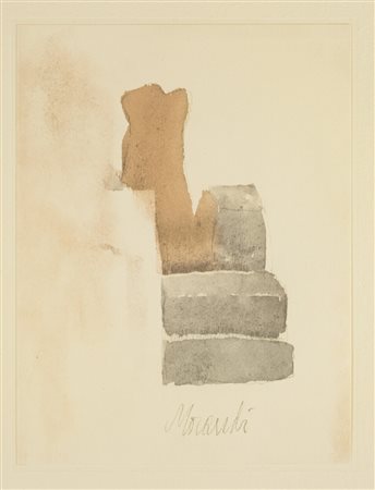 Giorgio Morandi - Natura morta 1960 1973 fotolitografia a colori su carta...