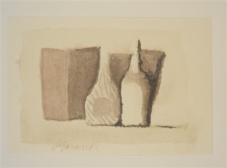 Giorgio Morandi - Natura morta 1959 1973 fotolitografia a colori su carta...