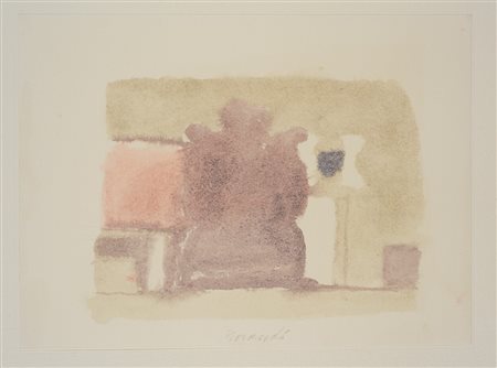 Giorgio Morandi - Natura morta 1959 1973 fotolitografia a colori su carta...