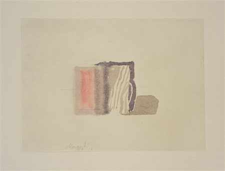 Giorgio Morandi - Natura morta 1959 1973 fotolitografia a colori su carta...