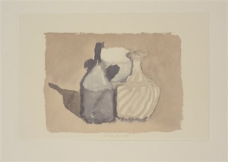 Giorgio Morandi - Natura morta 1956 1973 fotolitografia a colori su carta...