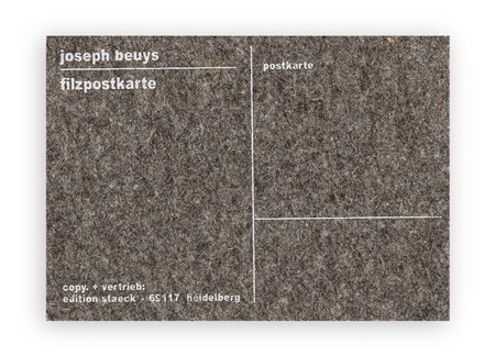 JOSEPH BEUYS - Feltpostcard, 1985