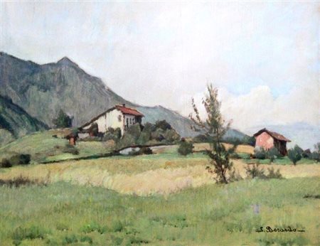 BERARDO IGNAZIO Torino 1888 - 1978 "Presso Castelletto (lago)" 1956 40x50...