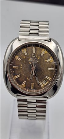 Zenith automatic tropical, Anni Settanta, orologio da polso in acciaio. 