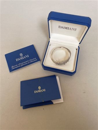 Damiani, bracciale rigido 'Notte di San Lorenzo', in oro bianco con diamanti. 