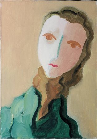 Virgilio Guidi (1891-1984) Ritratto di donna, 1950 Olio su tela cm 50x35...