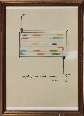 Remo Bianco (1922-1988) Progetto per una cassetta Sephadex, 1969 Tecnica...