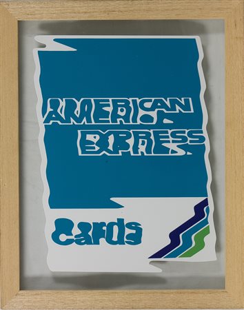 Raymond Hains (1926-2005) American express, 1987-1990 Serigrafia su pvc,...