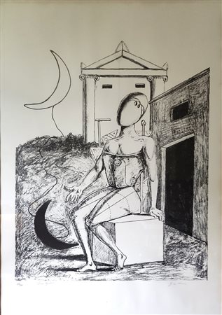 Giorgio De Chirico “Luna spenta” 1970