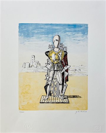 Giorgio De Chirico “Trovatore” 1973