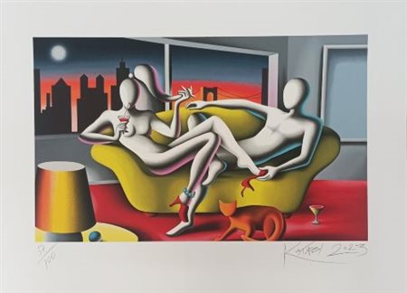 Mark Kostabi “Perfection At Twilight” 2023