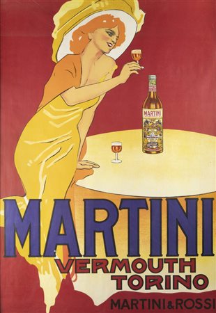 MARCELLO DUDOVICH<BR>Trieste 1878 - 1962 Milano<BR>"Martini Vermouth Torino" 1959