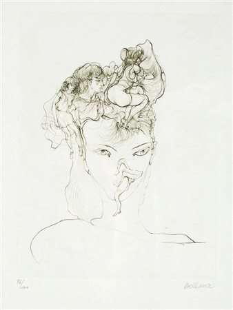 HANS BELLMER<BR>Katowice (Polonia)1902 - 1975 Parigi<BR>"Les chants de Maldarol n. 8" 1971