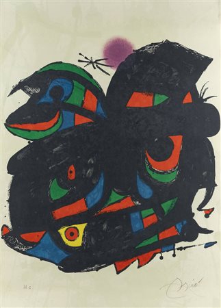 JOAN MIRO'<BR>Barcellona (Spagna) 1893 - 1983 Palma (Spagna)<BR>"Senza titolo"