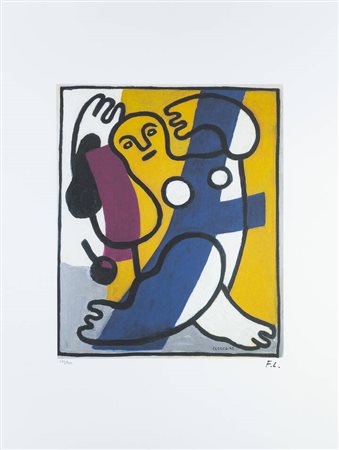 FERNAND LEGER<BR>Argentan (Francia) 1881 - 1955 Gif-sur-Yvette (Francia)<BR>"Senza titolo" 1943