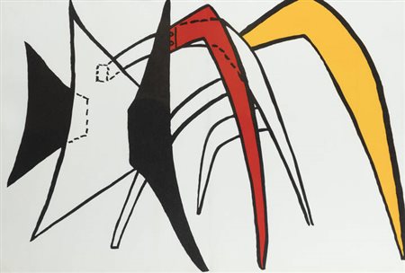 ALEXANDER CALDER<BR>Lawton (USA) 1898 - 1976 New York (USA)<BR>"Tamanoir Jaune" 1963