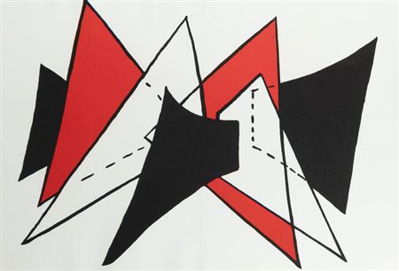 ALEXANDER CALDER<BR>Lawton (USA) 1898 - 1976 New York (USA)<BR>"Triangle rouge"  1963