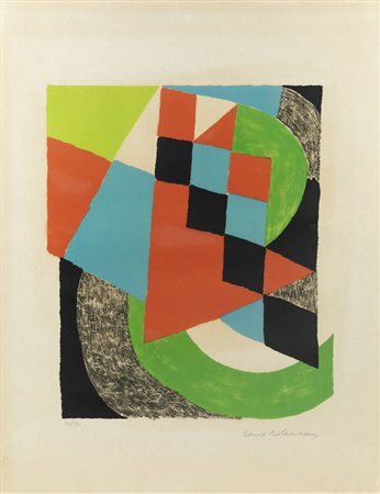 SONIA DELAUNAY<BR>Ucraina 1885 - 1979 Parigi<BR>"Senza titolo"