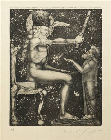 ERNST FUCHS<BR>Vienna (Austria) 1930-2015<BR>"Sansone" 1967